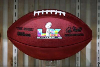 Super Bowl LX football.