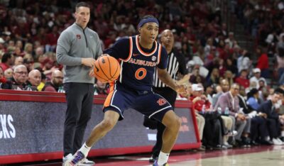 Auburn guard Tahaad Pettiford.