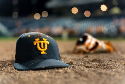 Tennessee baseball hat shown.