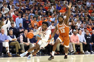 Auburn plays Texas in basketball.