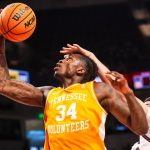 Tennessee's Felix Okpara shoots the ball.