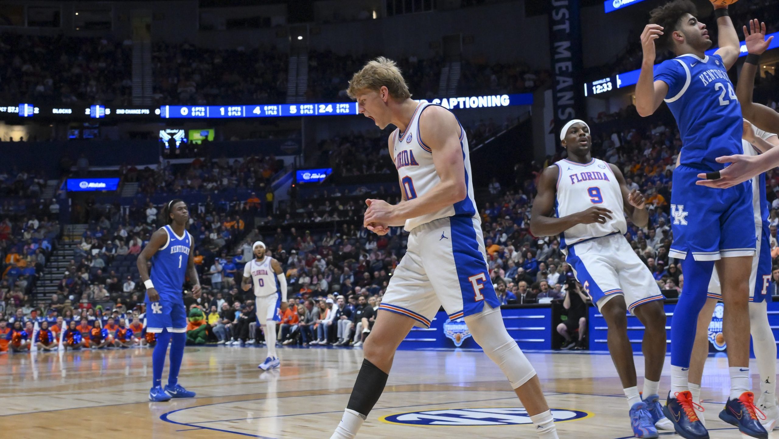 Florida outlasts Kentucky in SEC Tournament quarterfinal for 3rd win over Wildcats in 2026