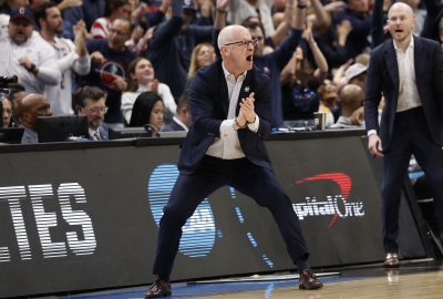 UConn coach Dan Hurley.