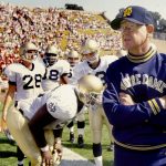 Lou Holtz before a game.