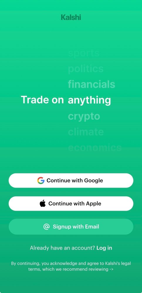 kalshi sign up requirements