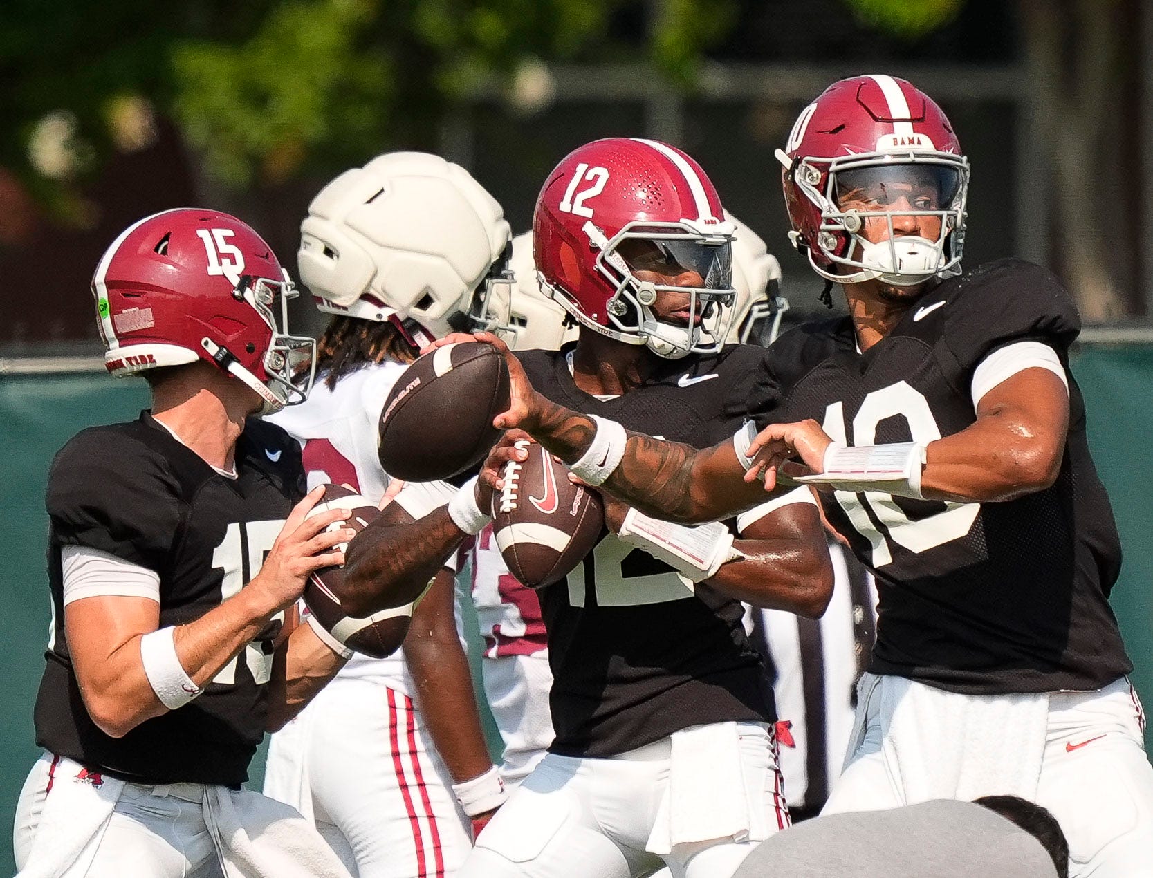 Alabama QBs Austin Mack, Keelon Russell react to Ty Simpson being drafted by Rams