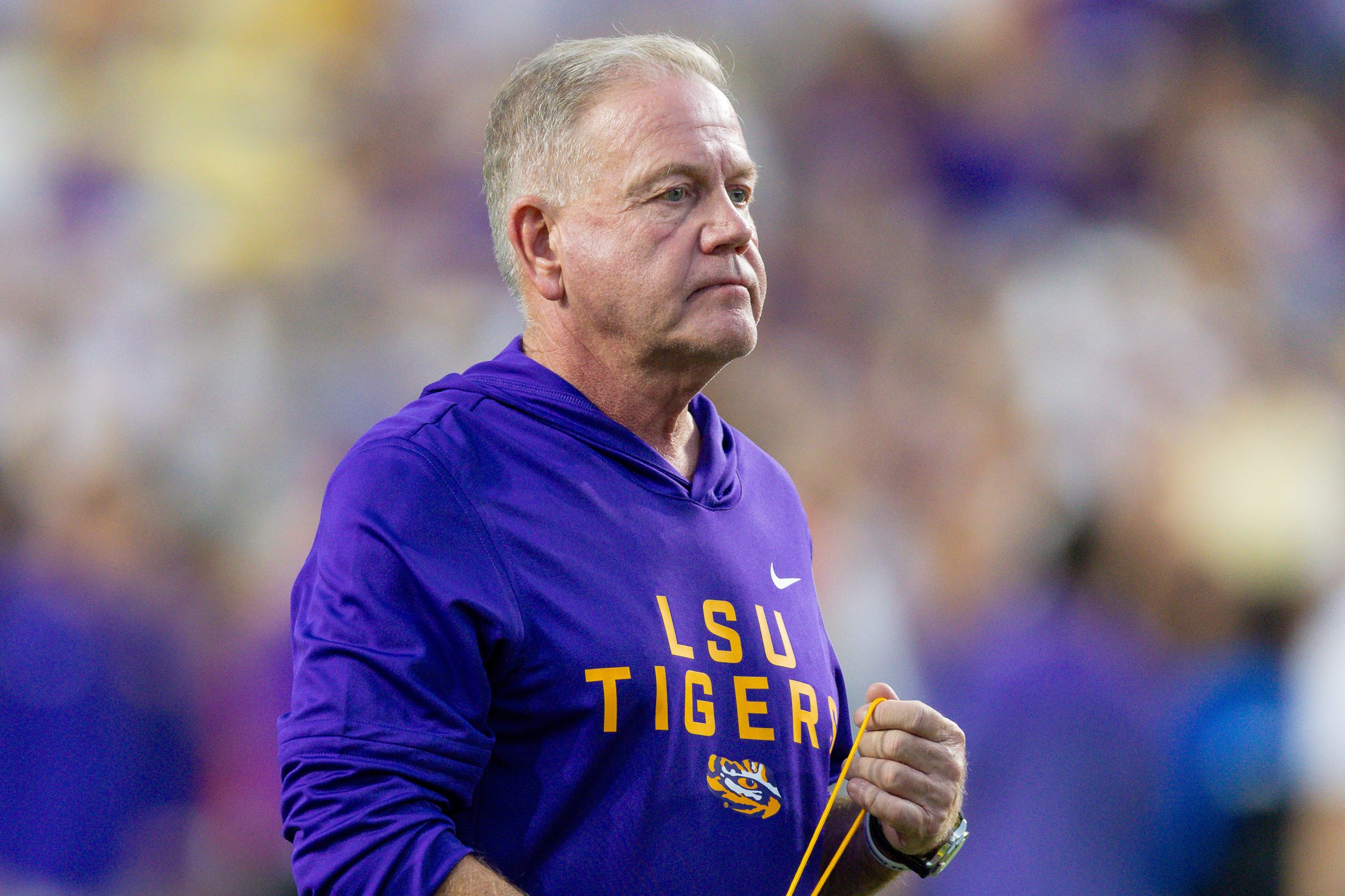 Former LSU coach Brian Kelly to call college football games for CBS in 2026, per report