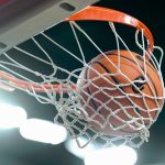 College basketball is shown.