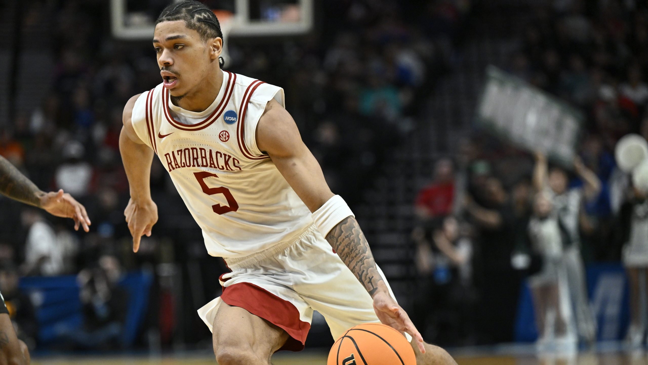 Darius Acuff posts solid measurements at NBA scouting combine Darius Acuff posts solid measurements at NBA scouting combine