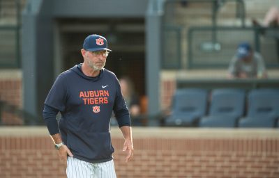 Auburn baseball coach Butch Thompson.