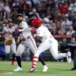 Braves Angels fight.