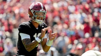 Alabama quarterback Austin Mack.