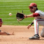 Arkansas baseball TJ Pompey.