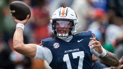 Auburn quarterback Byrum Brown.