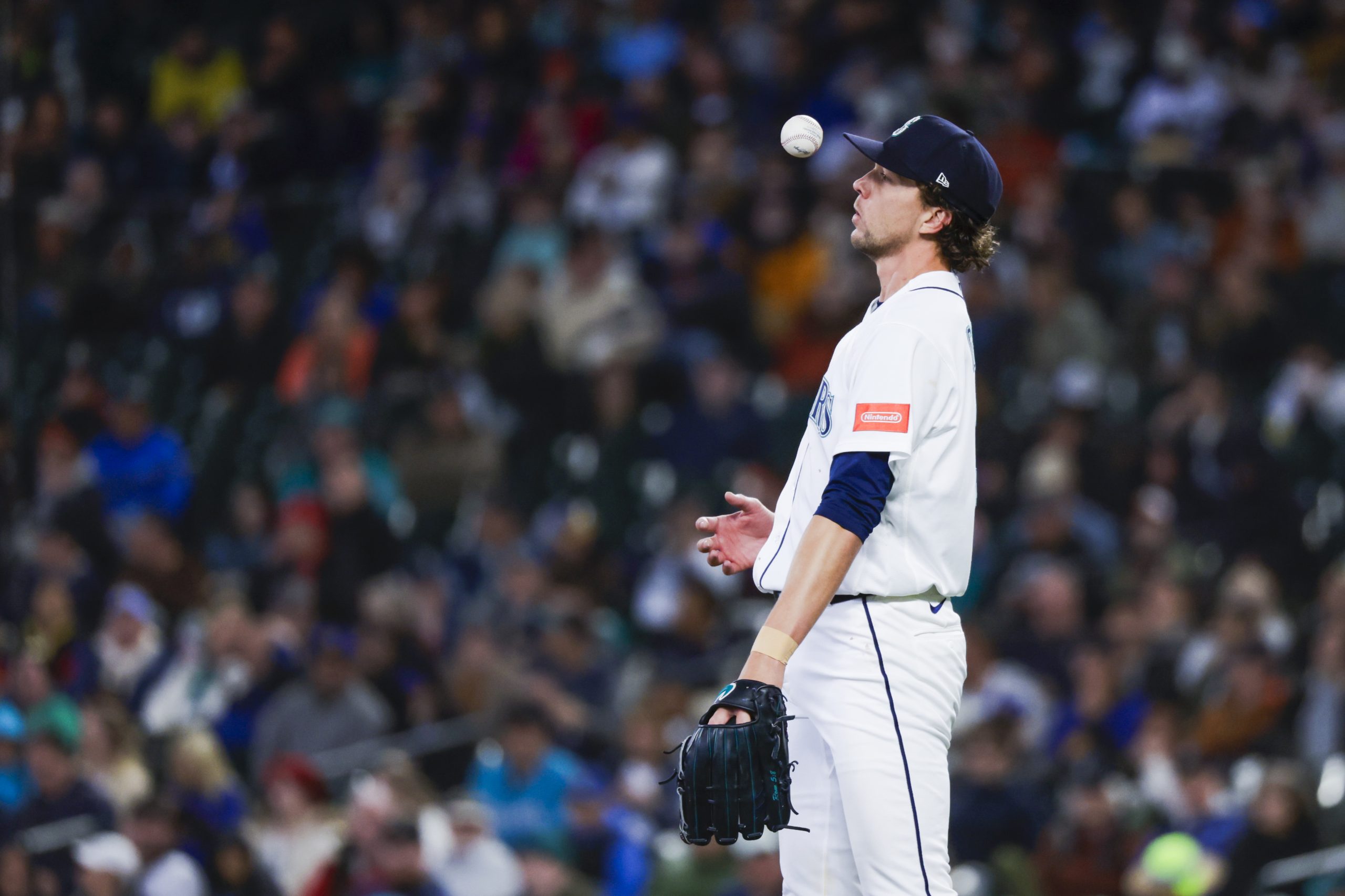 MLB pitcher Logan Gilbert &lsquo;catches&rsquo; 108-mph liner in his jersey