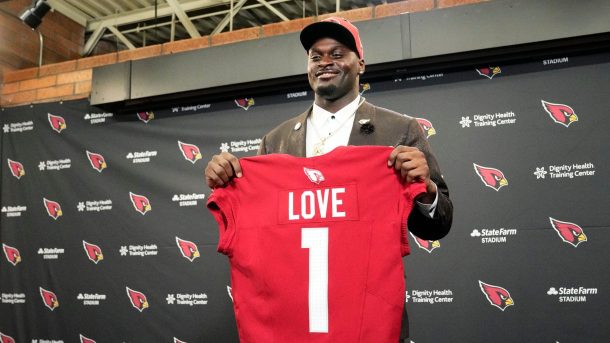 New Arizona Cardinals RB Jeremiyah Love.