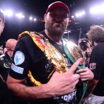Best Tyson Fury DFS Props. Tyson Fury with championship belts.