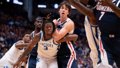 Kentucky guard Kam Williams and Gonzaga forward Braden Huff.