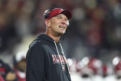 Alabama head coach Kalen DeBoer.