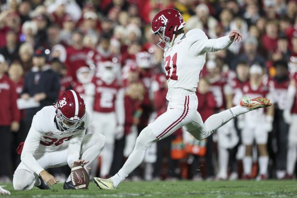 Alabama kicker Conor Talty.
