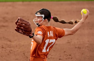 Texas softball pitcher Teagan Kavan.