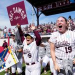 Mississippi State Softball celebrates.