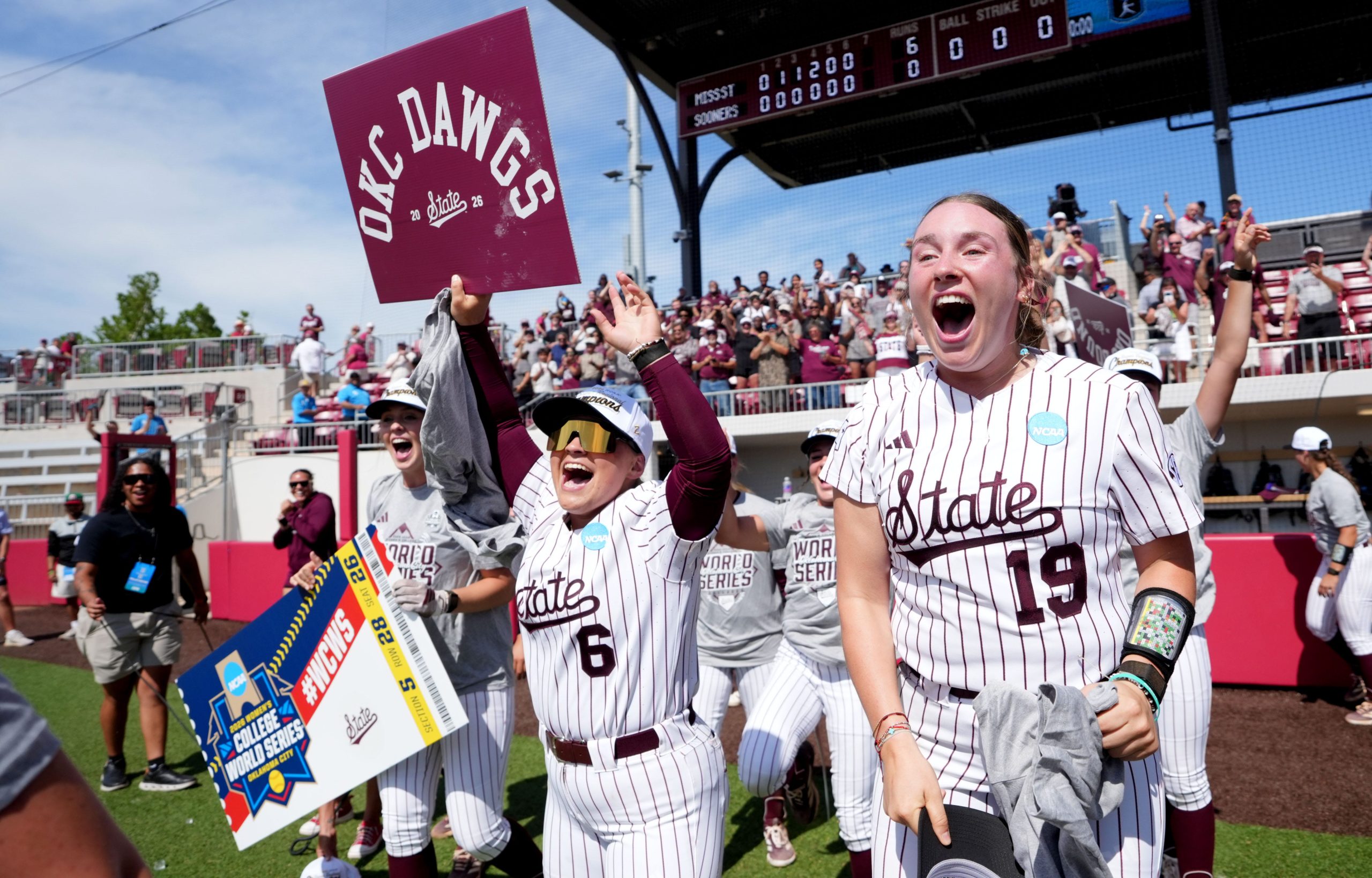 Mississippi State softball pulls off historic upset vs. Oklahoma, advances to WCWS