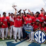 Georgia baseball celebrates.