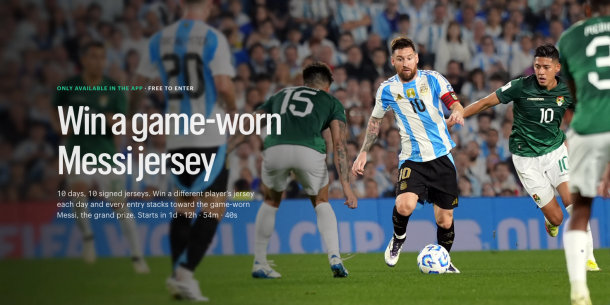win game worn messi jersey kalshi world cup giveaway