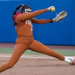 Texas in Game 2 of the Women's College World Series Finals.