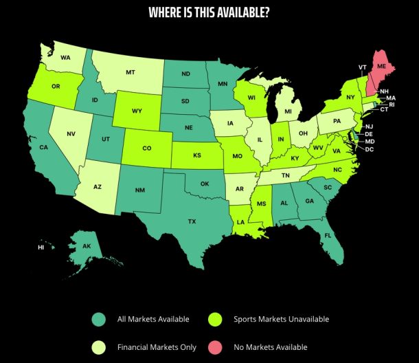 draftkings predictions available states