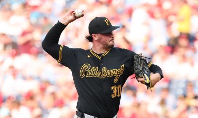 Pirates pitcher Paul Skenes.
