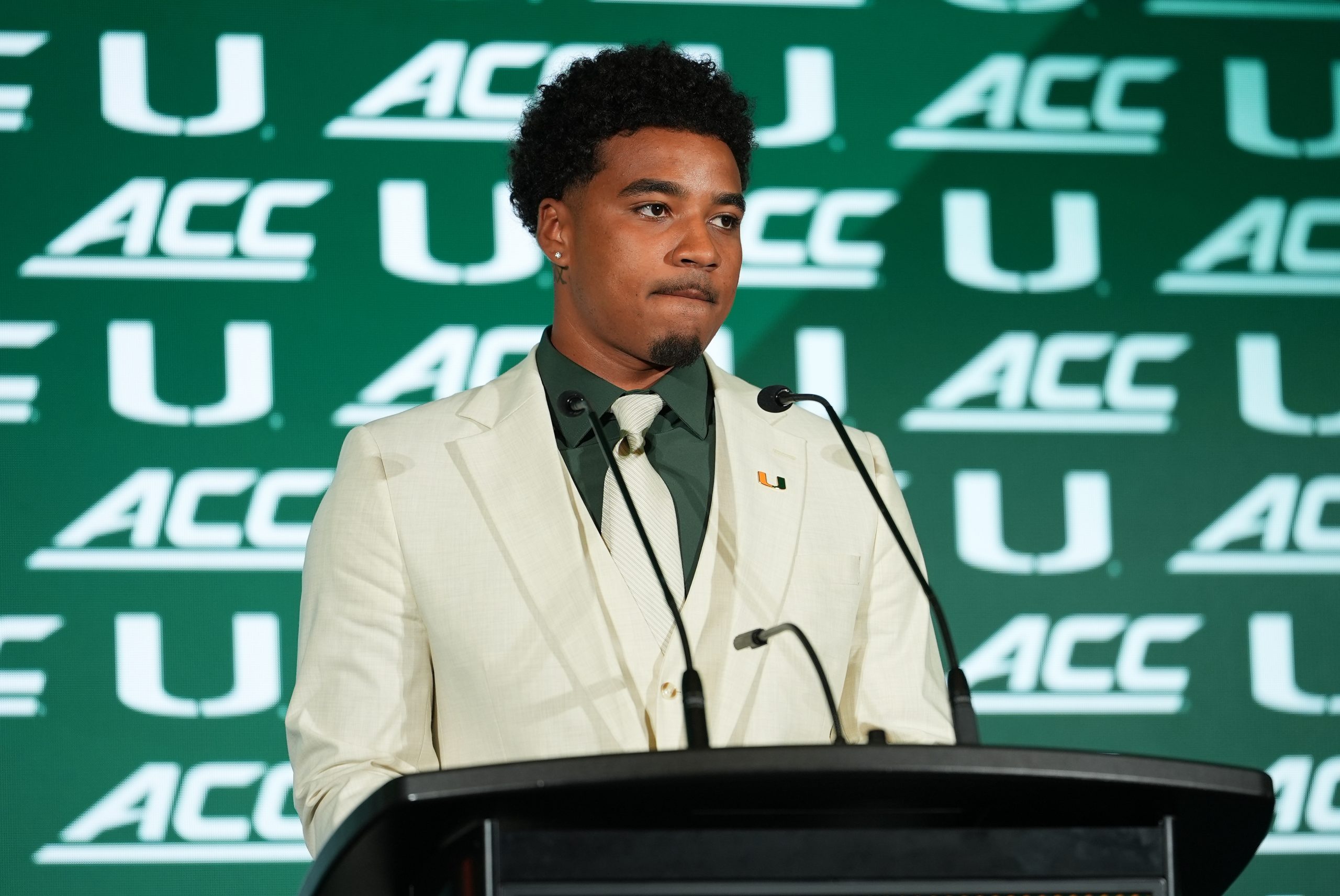 Duke coach Manny Diaz asked at ACC Kickoff whether Miami tampered to lure Darian Mensah