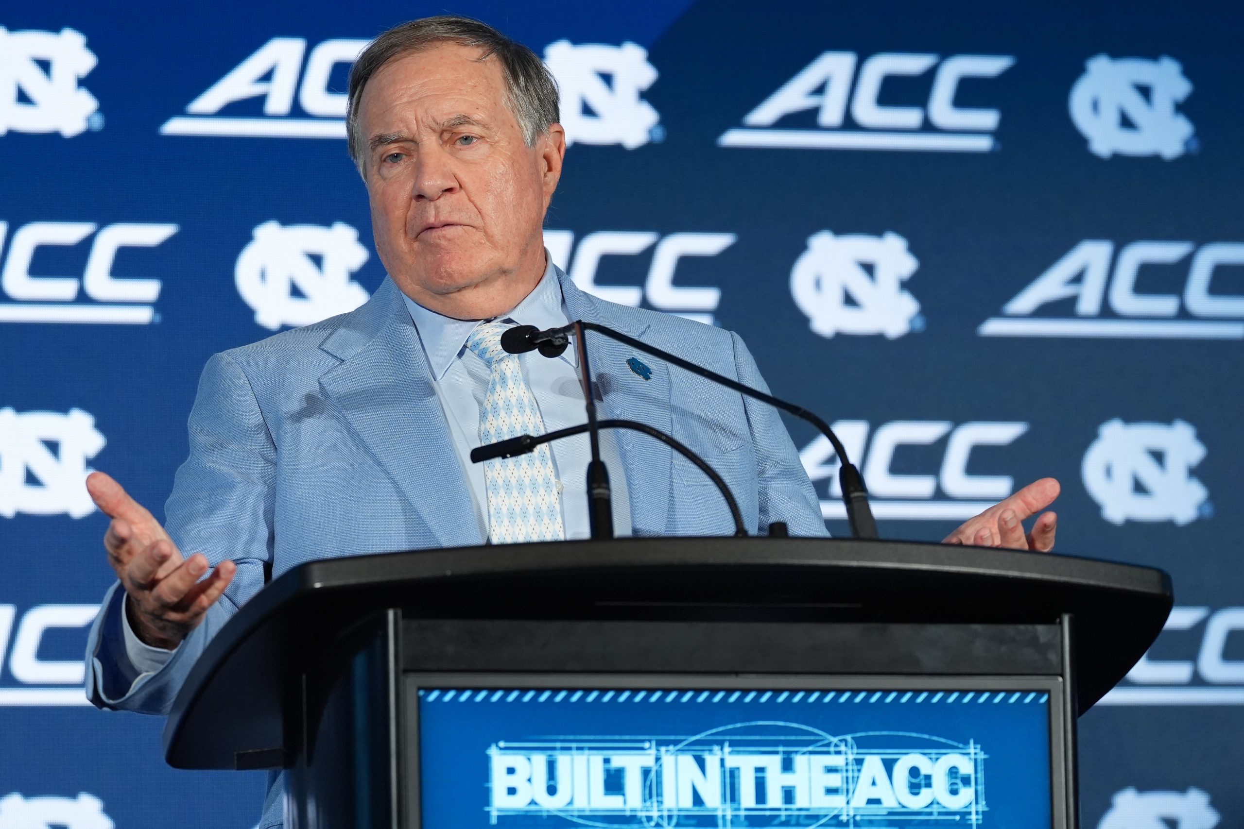Bill Belichick talks about building a winning culture at ACC Kickoff media session