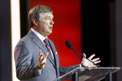 Kirby Smart at SEC Media Days.