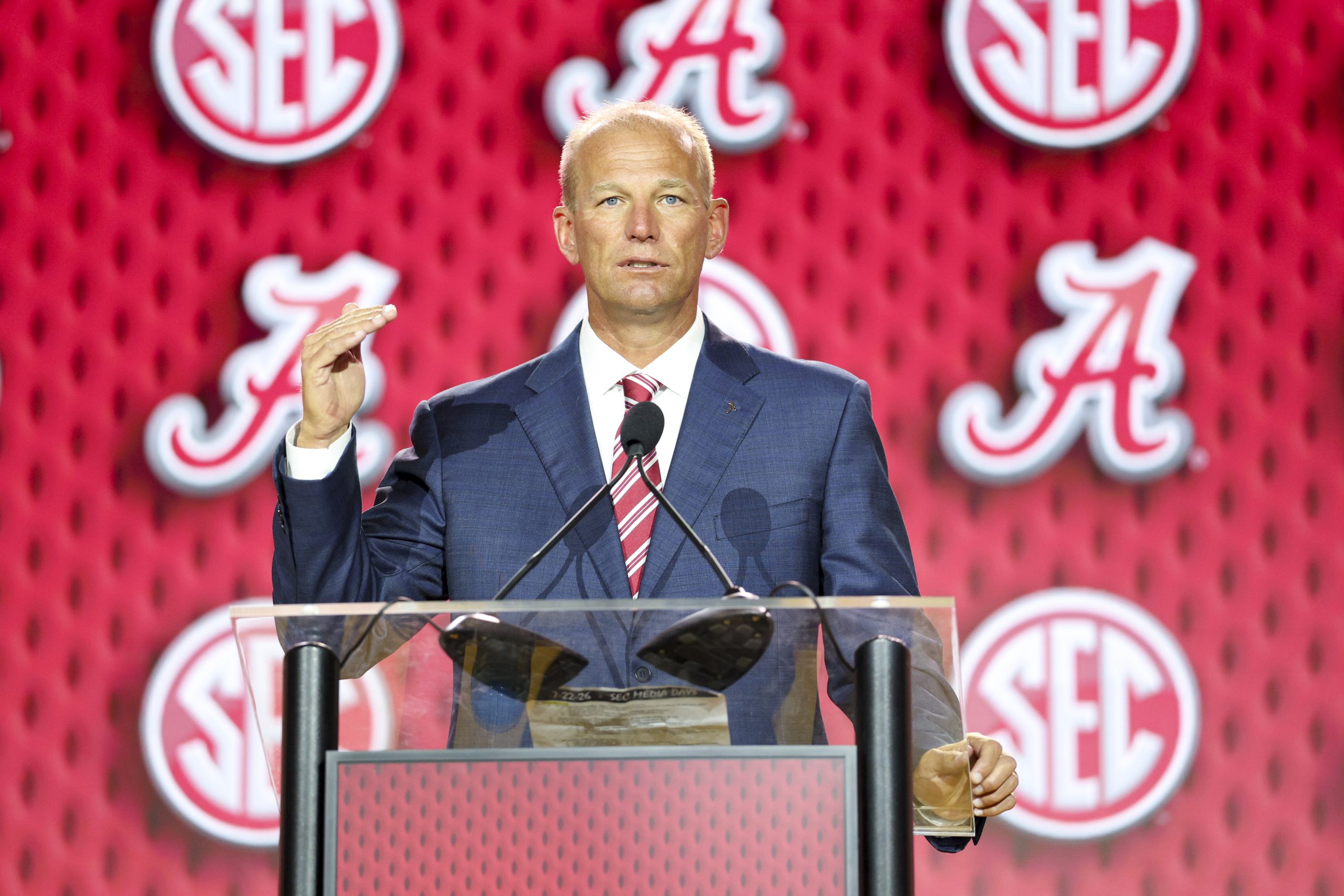 Everything Kalen DeBoer said from the podium at SEC Media Days Everything Kalen DeBoer said from the podium at SEC Media Days