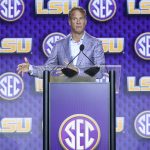 LSU coach Lane Kiffin