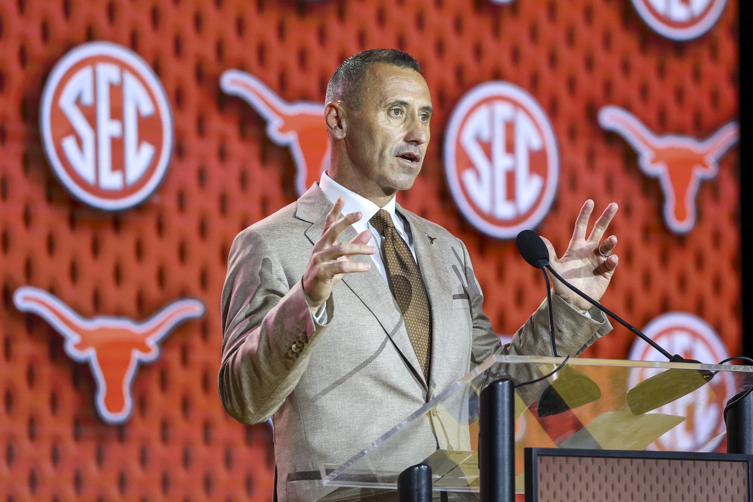Everything Steve Sarkisian said from the podium at SEC Media Days Everything Steve Sarkisian said from the podium at SEC Media Days