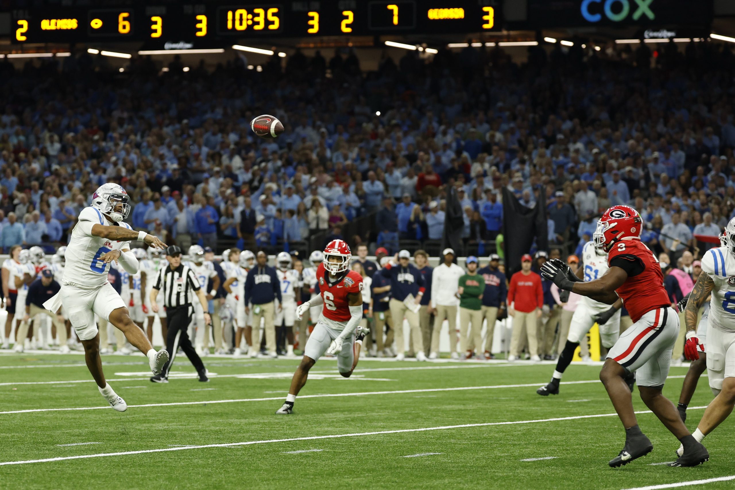 Georgia, Ole Miss announce on-field logo sponsorship with major insurance company