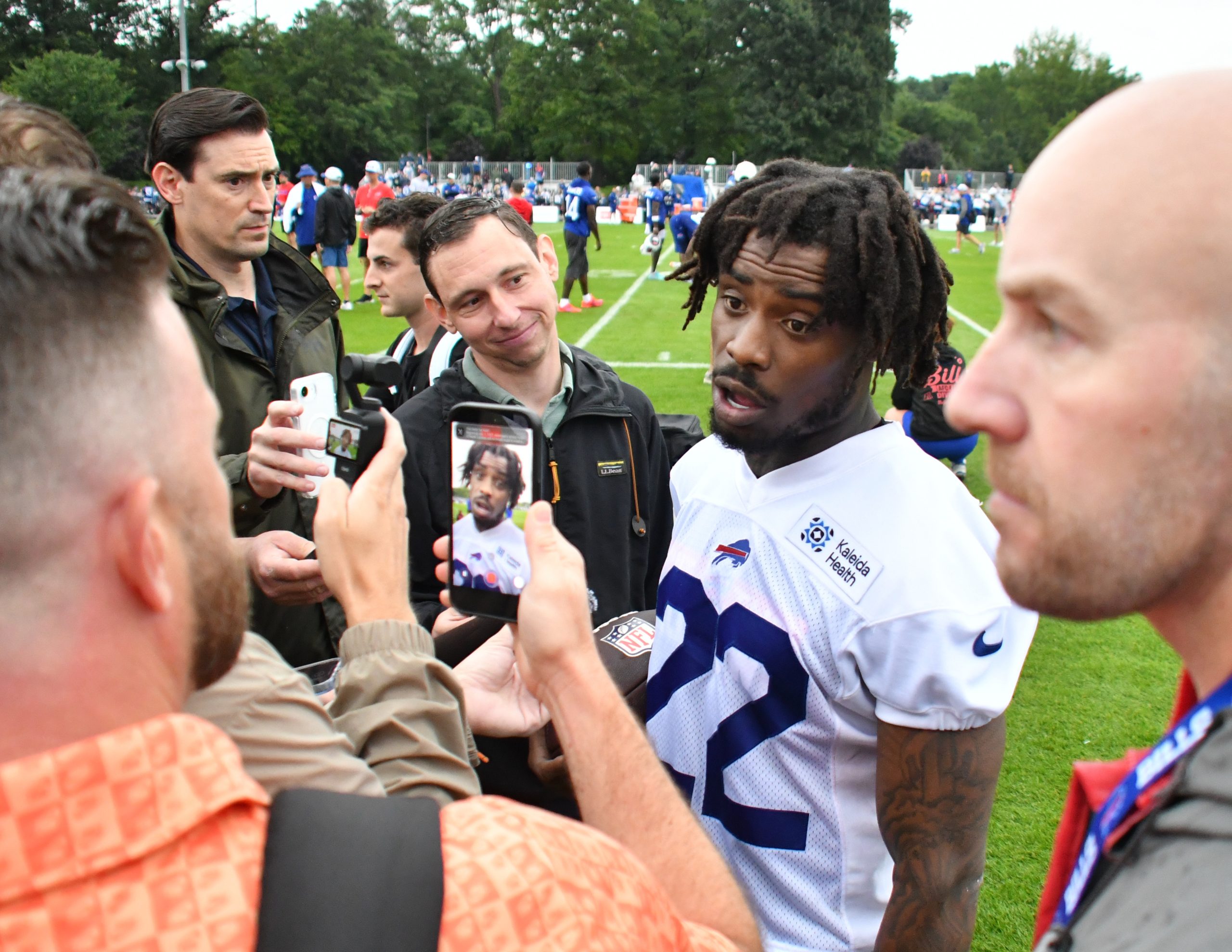 Former Florida DB CJ Gardner-Johnson carted off field after injury in Bills practice