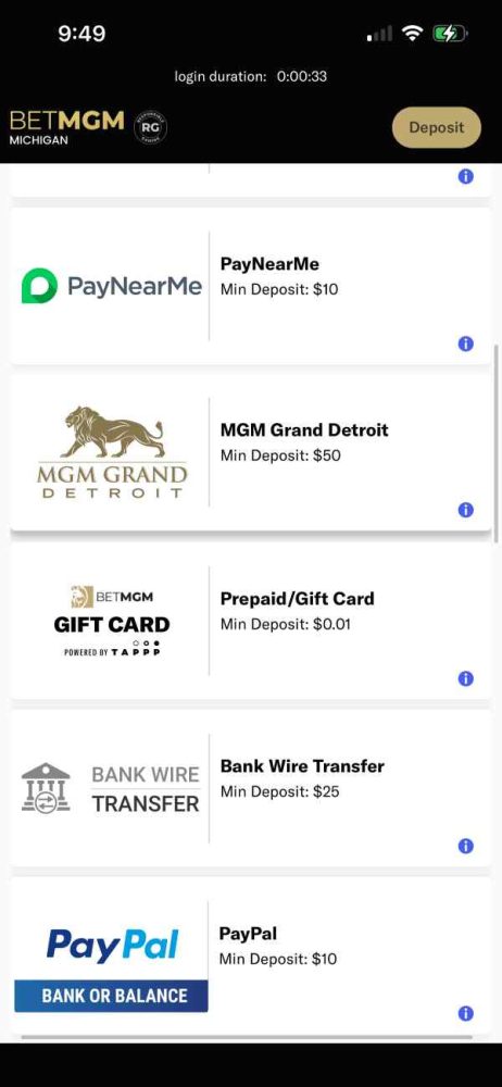 BetMGM Gift Card Deposit
