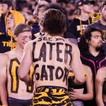 Mizzou fan at the Tigers' game against Florida.