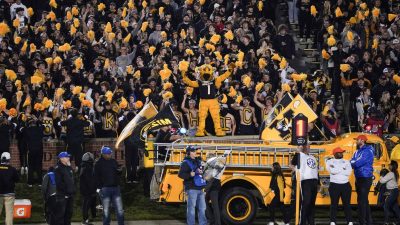 Mizzou crowd during 2023 Florida game.