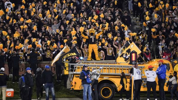 Mizzou crowd during 2023 Florida game.