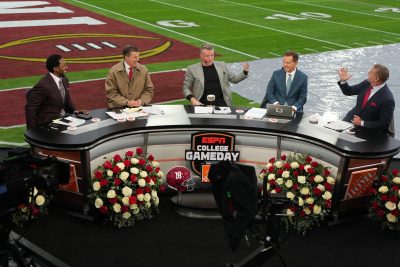 ESPN's College GameDay from the Rose Bowl.