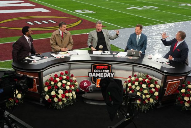 ESPN's College GameDay from the Rose Bowl.