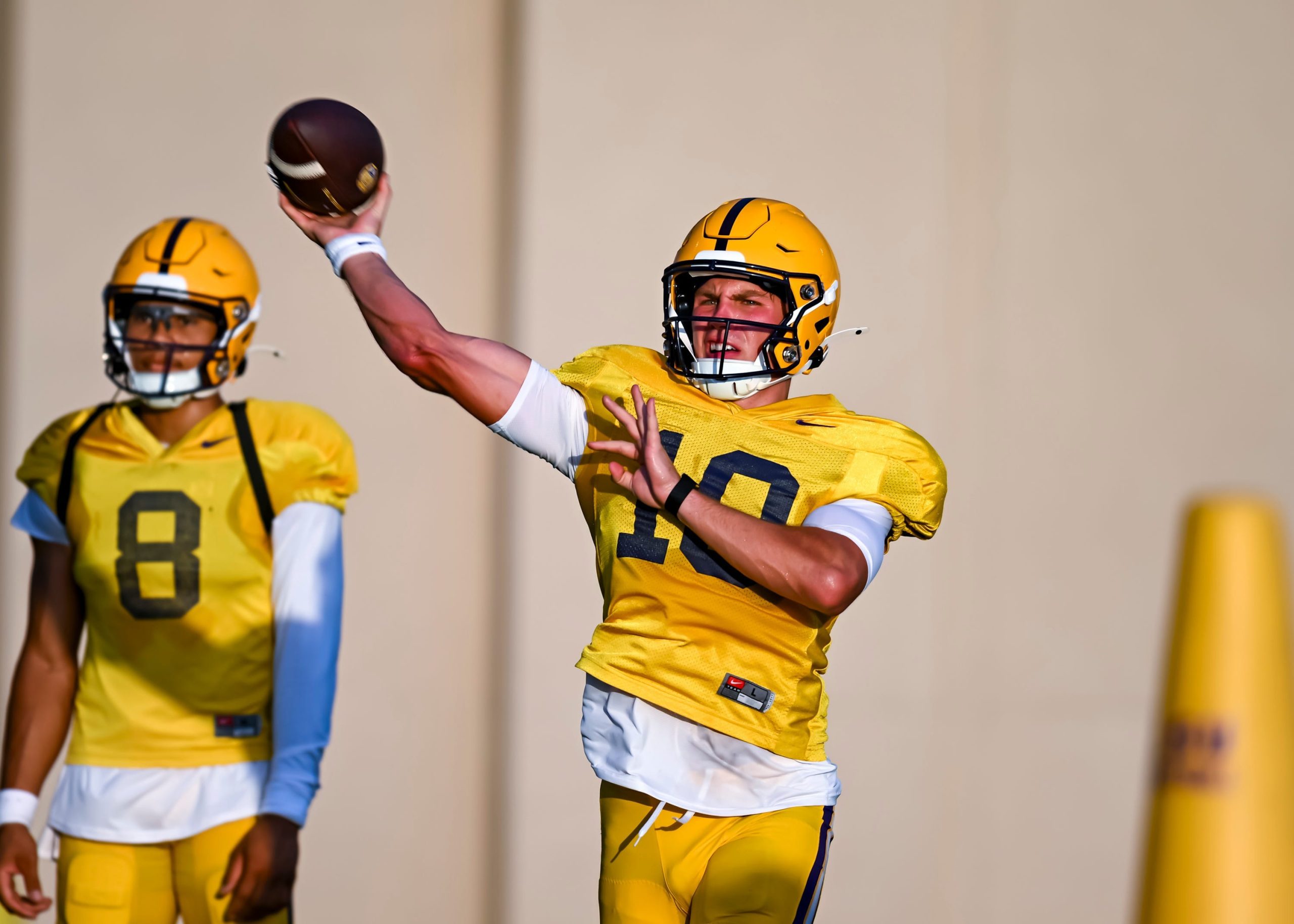 Sam Leavitt discusses what he thinks is &lsquo;the coolest thing&rsquo; about Lane Kiffin, LSU&rsquo;s coaching staff