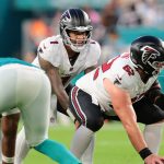 Tua Tagovailoa in preseason action for the Atlanta Falcons.