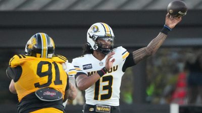 Mizzou quarterback Austin Simmons.
