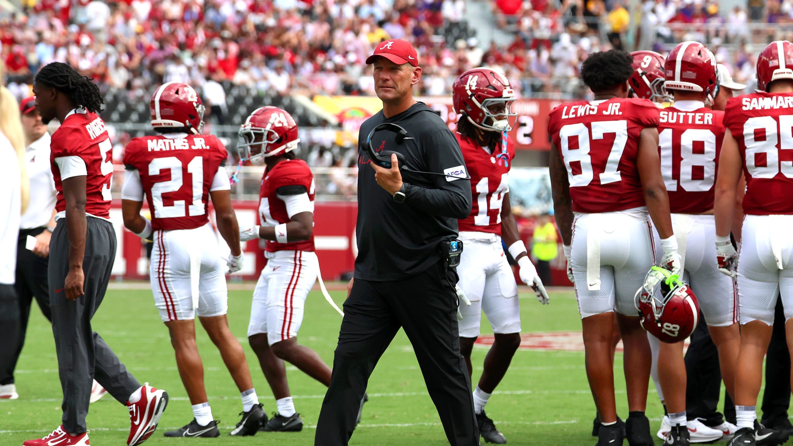 Kalen DeBoer evaluates Alabama’s first-half performance against Florida State Kalen DeBoer evaluates Alabama’s first-half performance against Florida State
